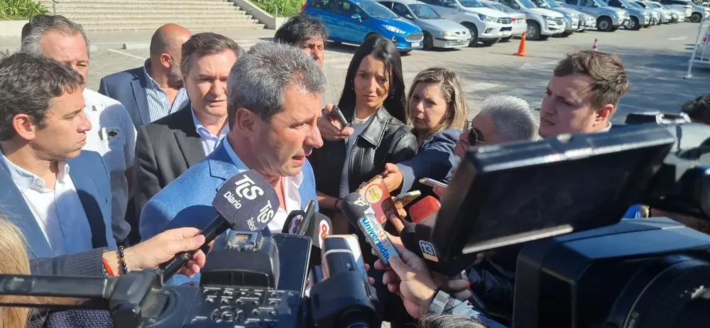 Uñac rueda de prensa