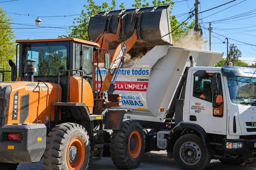 Maquinaria municipal en acción