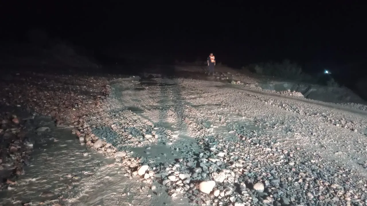 corte ruta alud agua lluvias calingasta