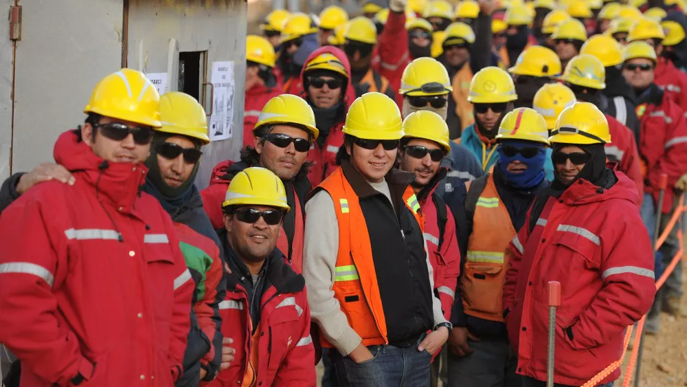 trabajadores mineros