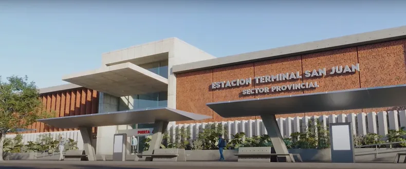 terminal de colectivos omnibus render